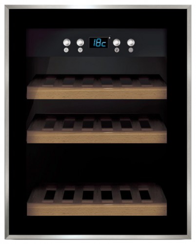 ตู้เย็น Caso WineSafe 12 Black รูปถ่าย, ลักษณะเฉพาะ