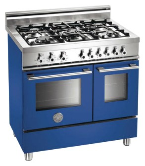 Кухонная плита BERTAZZONI W90 5 MFE BL Фото, характеристики