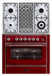 厨房炉灶 ILVE M-90BD-E3 Red 91.10x85.00x60.00 厘米