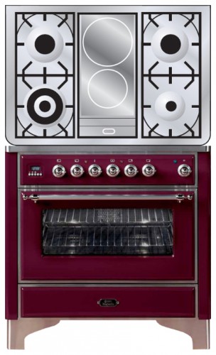 厨房炉灶 ILVE M-90ID-E3 Red 照片, 特点