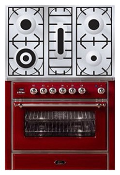 Кухонная плита ILVE M-90PD-MP Red Фото, характеристики