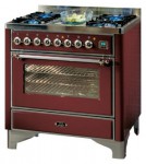 厨房炉灶 ILVE M-90V-MP Red 90.00x91.00x70.00 厘米