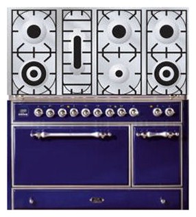厨房炉灶 ILVE MC-1207D-E3 Blue 照片, 特点
