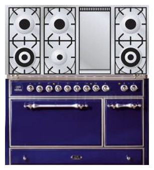厨房炉灶 ILVE MC-120FD-MP Blue 照片, 特点