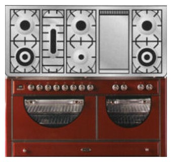 เตาครัว ILVE MCA-150FD-MP Red รูปถ่าย, ลักษณะเฉพาะ