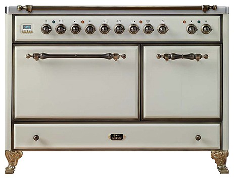 Estufa de la cocina ILVE MCD-1207-VG Antique white Foto, características