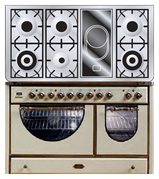 Кухонная плита ILVE MCSA-120VD-VG Antique white Фото, характеристики