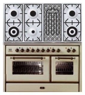 रसोई चूल्हा ILVE MS-120BD-MP Antique white तस्वीर, विशेषताएँ