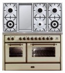 Кухонна плита ILVE MS-120FD-MP Antique white 121.60x93.00x60.00 см