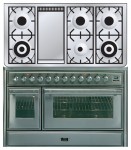 Кухонная плита ILVE MT-120FD-MP Stainless-Steel 121.60x85.00x60.00 см