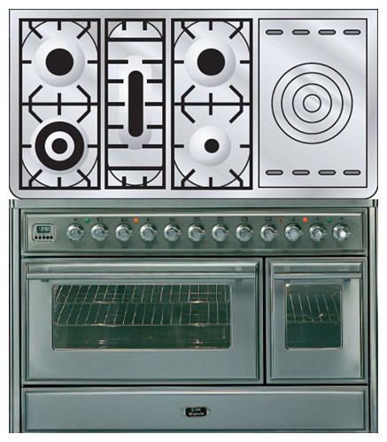 Σόμπα κουζίνα ILVE MT-120SD-MP Stainless-Steel φωτογραφία, χαρακτηριστικά