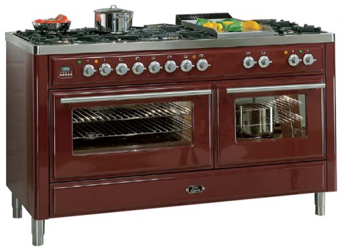 厨房炉灶 ILVE MT-150B-MP Red 照片, 特点