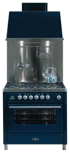 厨房炉灶 ILVE MT-90-VG Blue 照片, 特点