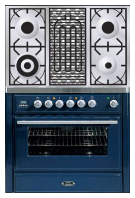 Soba bucătărie ILVE MT-90BD-E3 Blue fotografie, caracteristici