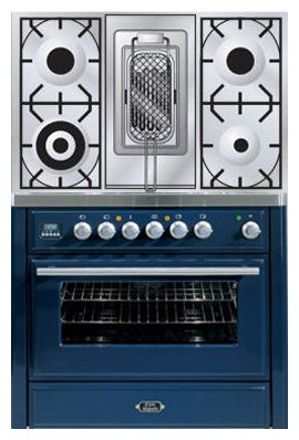 Estufa de la cocina ILVE MT-90RD-MP Blue Foto, características