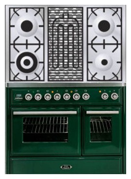 रसोई चूल्हा ILVE MTD-100BD-E3 Green तस्वीर, विशेषताएँ