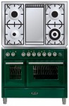 Virtuves Plīts ILVE MTD-100FD-E3 Green 100.00x90.00x70.00 cm