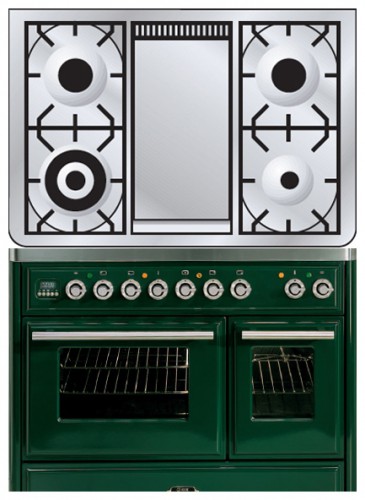 Кухонна плита ILVE MTD-100FD-MP Green фото, Характеристики