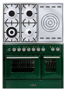 Stufa di Cucina ILVE MTD-100SD-E3 Green Foto, caratteristiche
