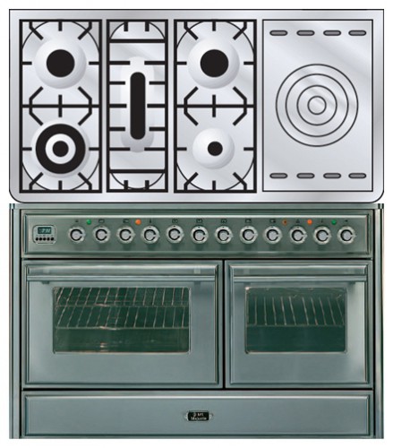 Σόμπα κουζίνα ILVE MTS-120SD-MP Stainless-Steel φωτογραφία, χαρακτηριστικά