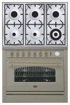 厨房炉灶 ILVE P-906N-VG Antique white 90.00x87.00x60.00 厘米