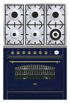 厨房炉灶 ILVE P-906N-VG Blue 90.00x87.00x60.00 厘米