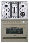 厨房炉灶 ILVE P-90N-VG Antique white 90.00x87.00x60.00 厘米