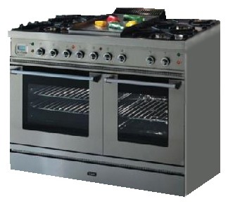 Estufa de la cocina ILVE PD-100B-MP Stainless-Steel Foto, características
