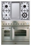 厨房炉灶 ILVE PD-100FN-MP Stainless-Steel 100.00x87.00x60.00 厘米