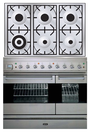 Кухонная плита ILVE PD-906-VG Stainless-Steel Фото, характеристики