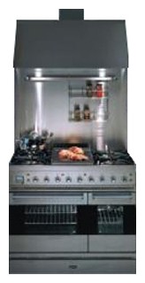 Estufa de la cocina ILVE PD-90B-VG Stainless-Steel Foto, características