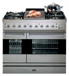 Кухонная плита ILVE PD-90F-MP Stainless-Steel 90.00x91.00x60.00 см