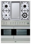 Кухонная плита ILVE PDF-100F-VG Stainless-Steel 100.00x87.00x60.00 см