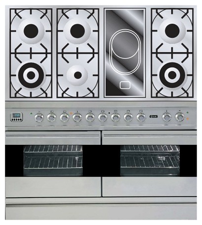 Кухонная плита ILVE PDF-120V-VG Stainless-Steel Фото, характеристики