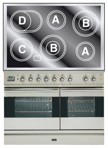 Кухонная плита ILVE PDFE-100-MP Stainless-Steel Фото, характеристики