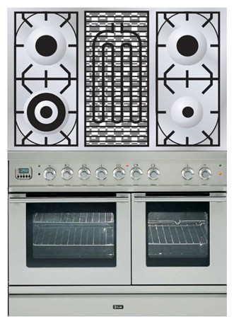 Кухонная плита ILVE PDL-100B-VG Stainless-Steel Фото, характеристики