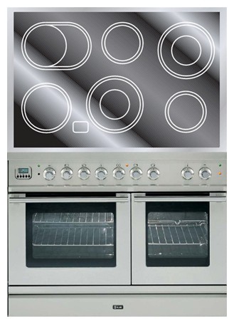 厨房炉灶 ILVE PDLE-100-MP Stainless-Steel 照片, 特点