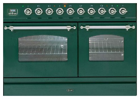 厨房炉灶 ILVE PDN-100F-MP Green 照片, 特点