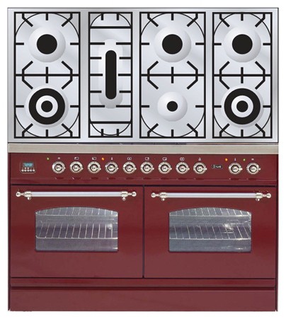 厨房炉灶 ILVE PDN-1207-VG Red 照片, 特点