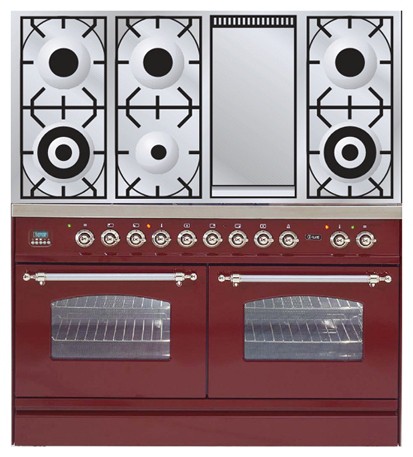 Кухонная плита ILVE PDN-120F-VG Red Фото, характеристики
