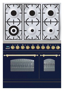 厨房炉灶 ILVE PDN-906-VG Blue 照片, 特点
