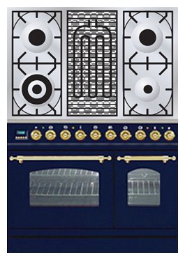 اجاق آشپزخانه ILVE PDN-90B-MP Blue عکس, مشخصات