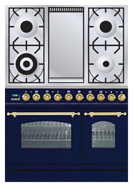 Fornuis ILVE PDN-90F-MP Blue Foto, karakteristieken