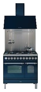 厨房炉灶 ILVE PDN-90F-VG Blue 照片, 特点