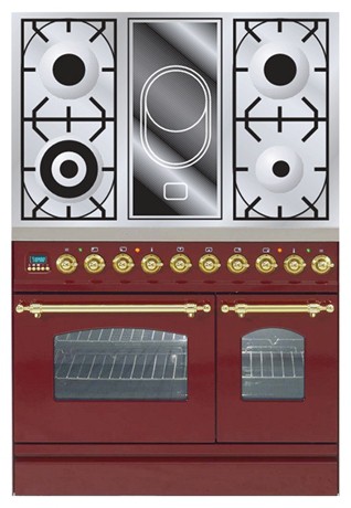रसोई चूल्हा ILVE PDN-90V-MP Red तस्वीर, विशेषताएँ