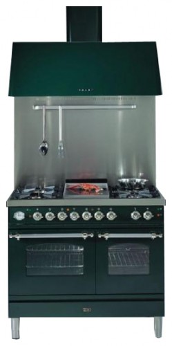 रसोई चूल्हा ILVE PDNE-100-MP Green तस्वीर, विशेषताएँ