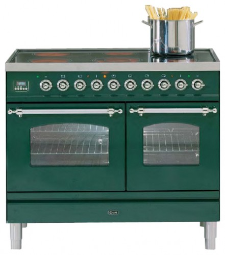 厨房炉灶 ILVE PDNE-100-MW Green 照片, 特点