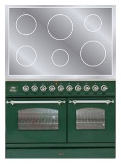 厨房炉灶 ILVE PDNI-100-MW Green 照片, 特点