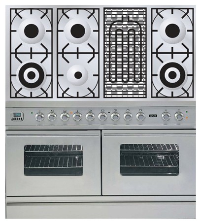Кухонная плита ILVE PDW-120B-VG Stainless-Steel Фото, характеристики
