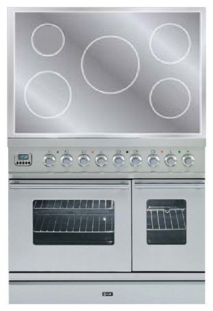 Estufa de la cocina ILVE PDWI-90-MP Stainless-Steel Foto, características